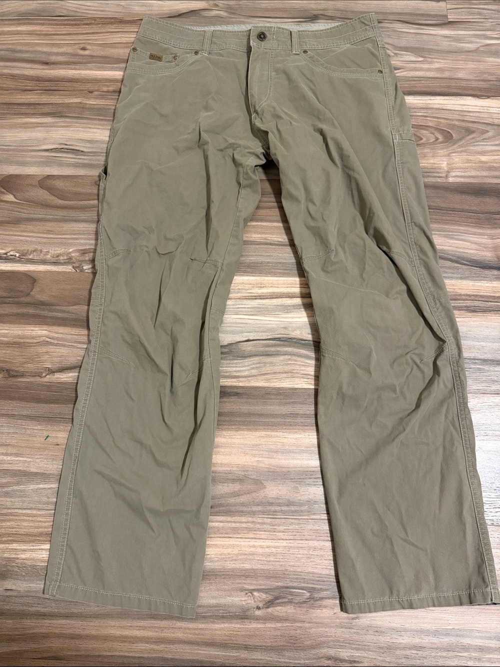 Kuhl Revolvr Outdoor Hiking Lightweight Olive Full Pant Men Size 36x32 Gorpcore
